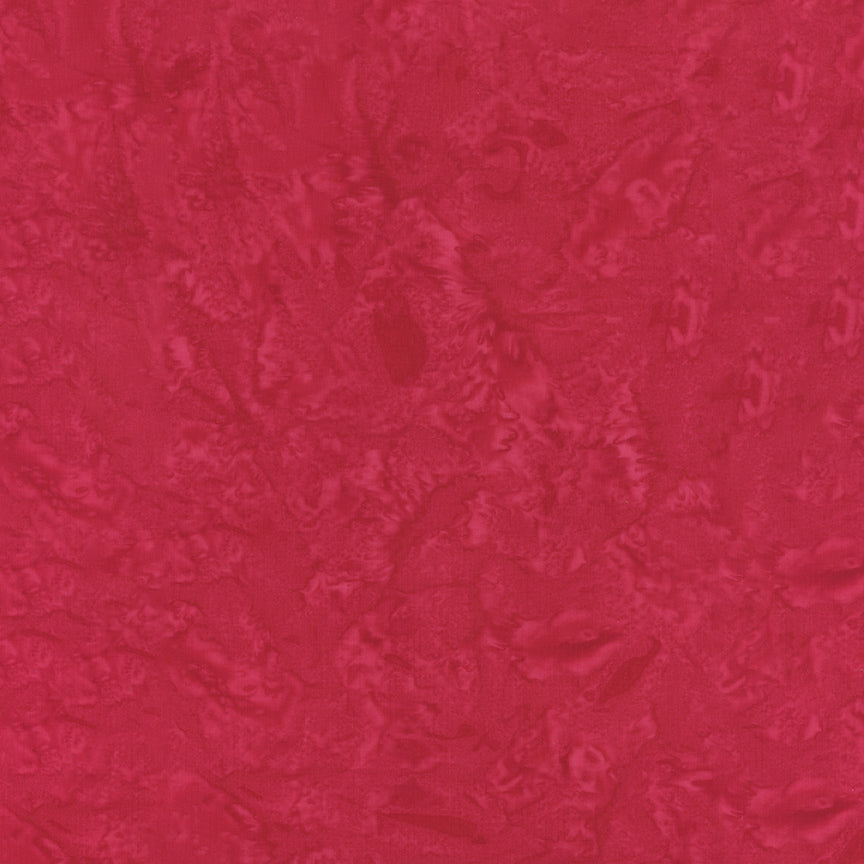 Expressions Hand-Dyes Batik Quilt Fabric - Lipstick Red - BT21000-213