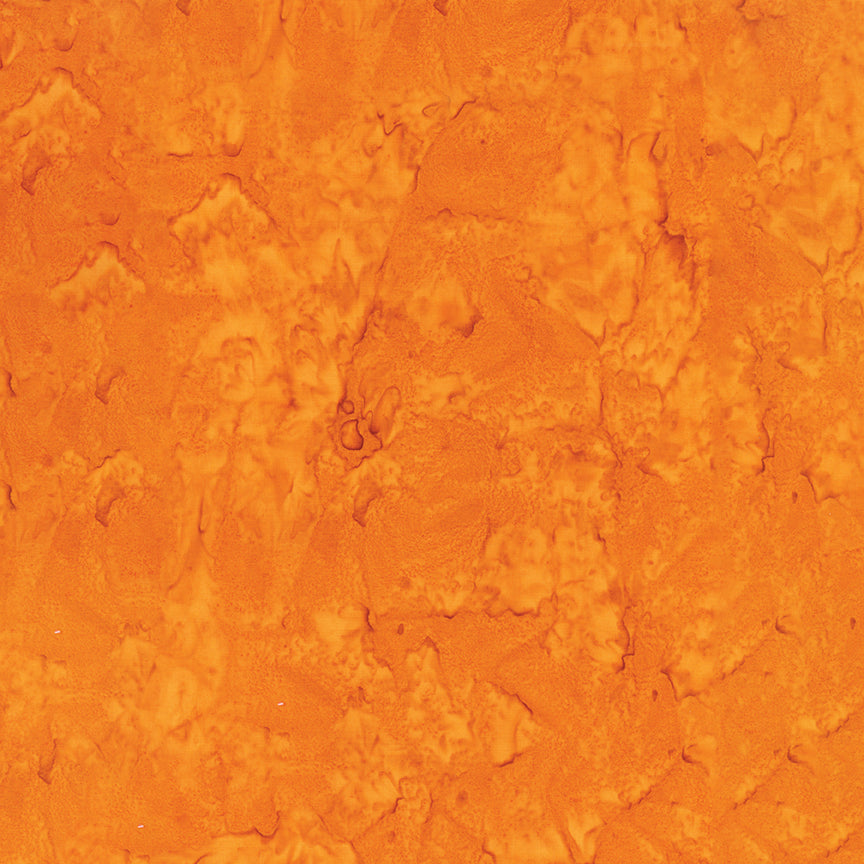 Expressions Hand-Dyes Batik Quilt Fabric - Marigold (Orange) - BT21000-236