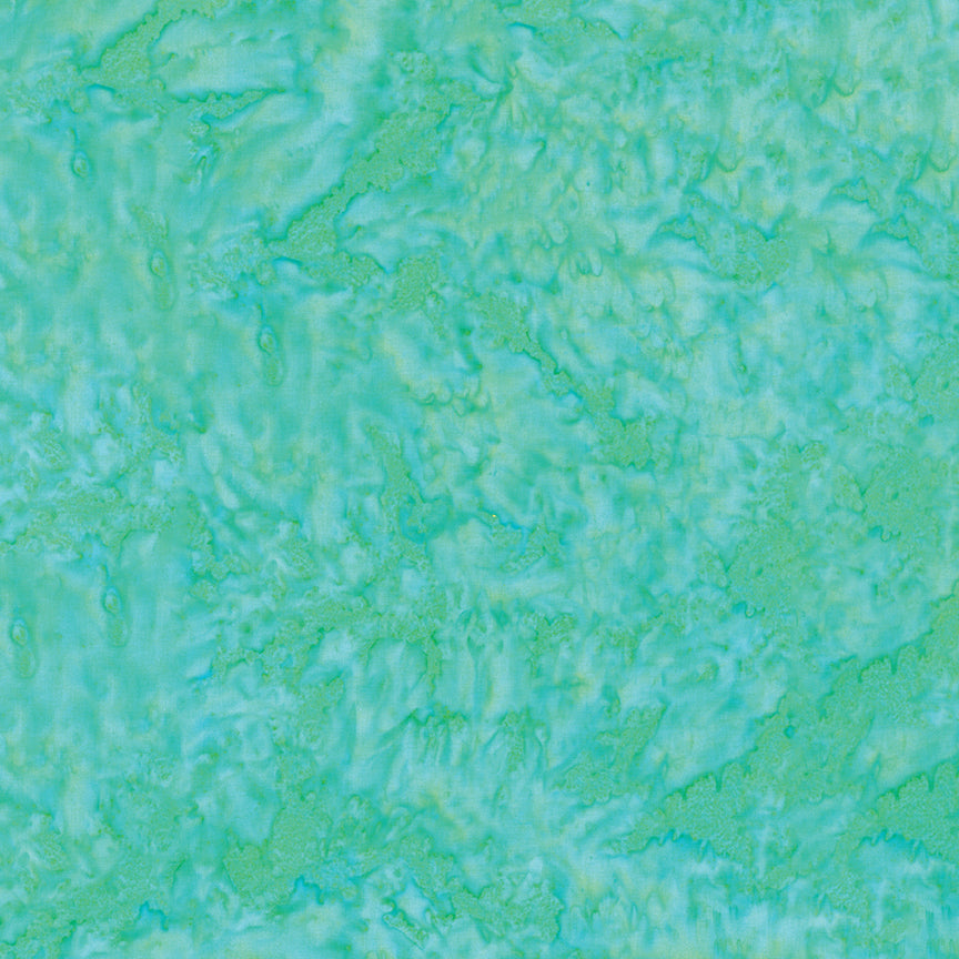 Expressions Hand-Dyes Batik Quilt Fabric - Pistachio (Teal) - BT21000-283