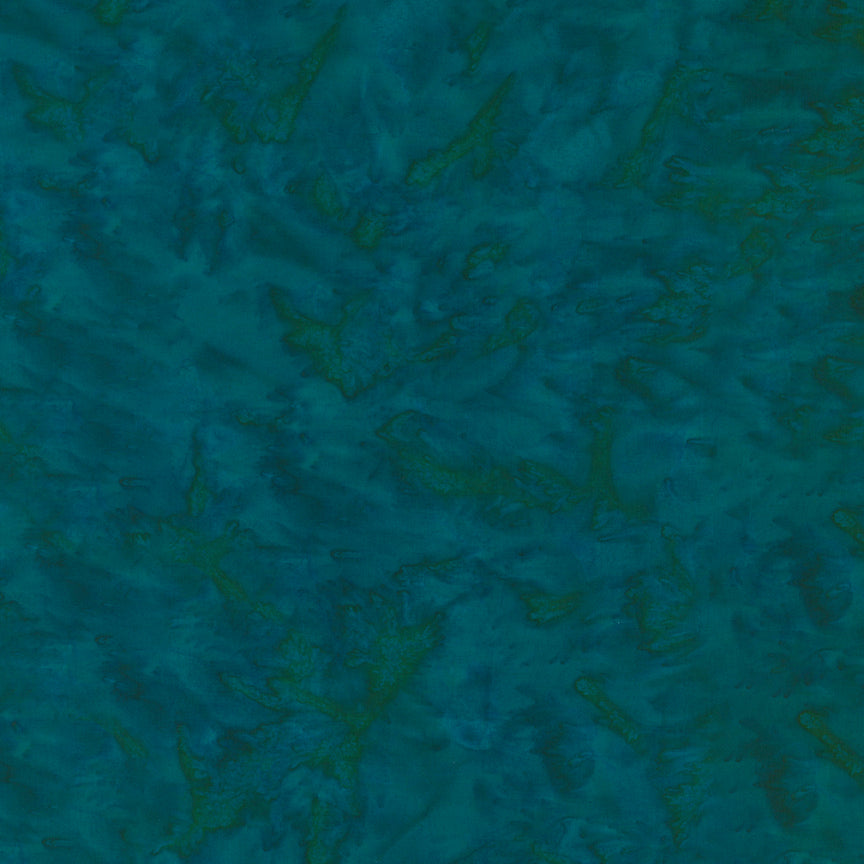 Expressions Hand-Dyes Batik Quilt Fabric - Teal Waterfall - BT21000-278