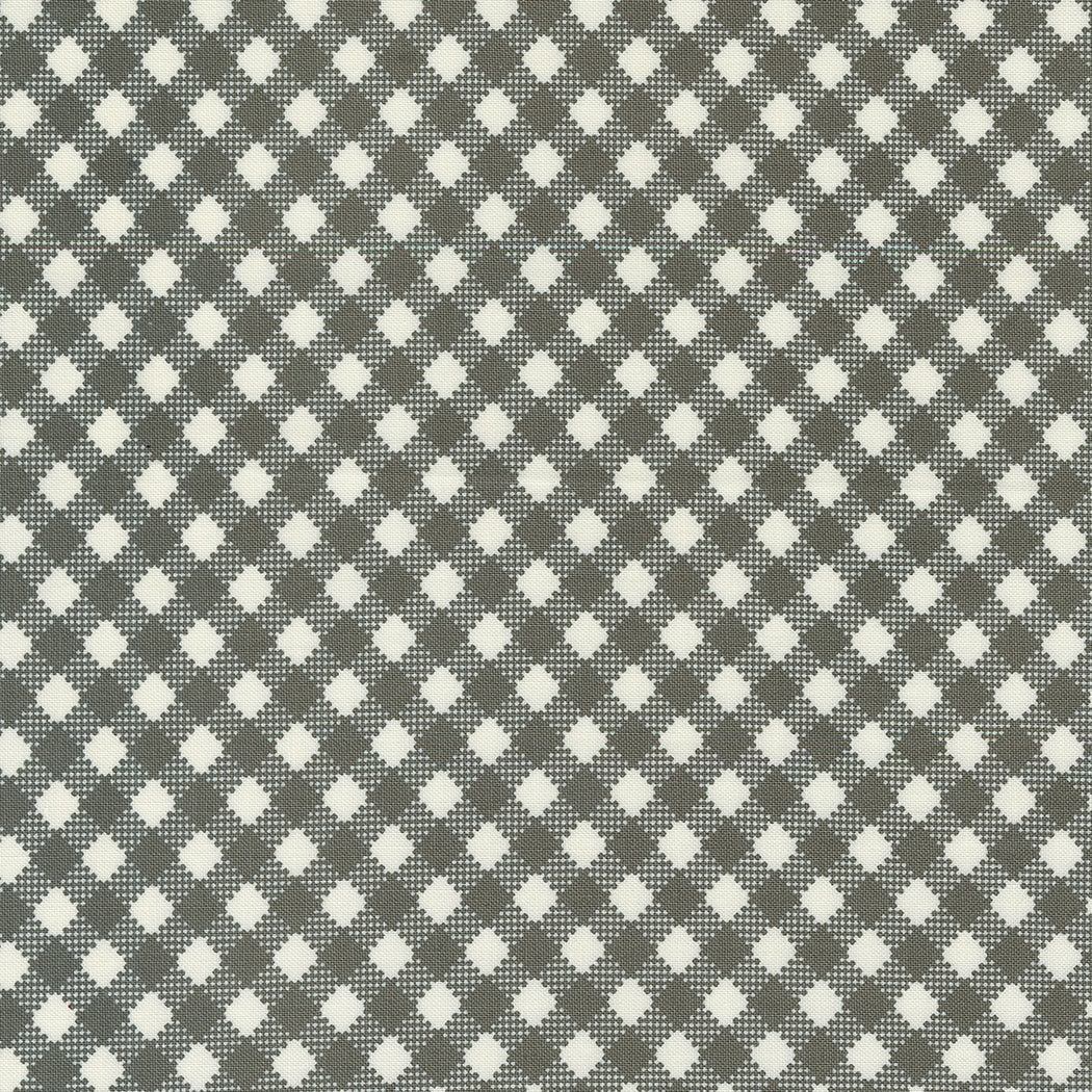 Farmstead Quilt Fabric - Bias Gingham in Charcoal Black - 20907 16