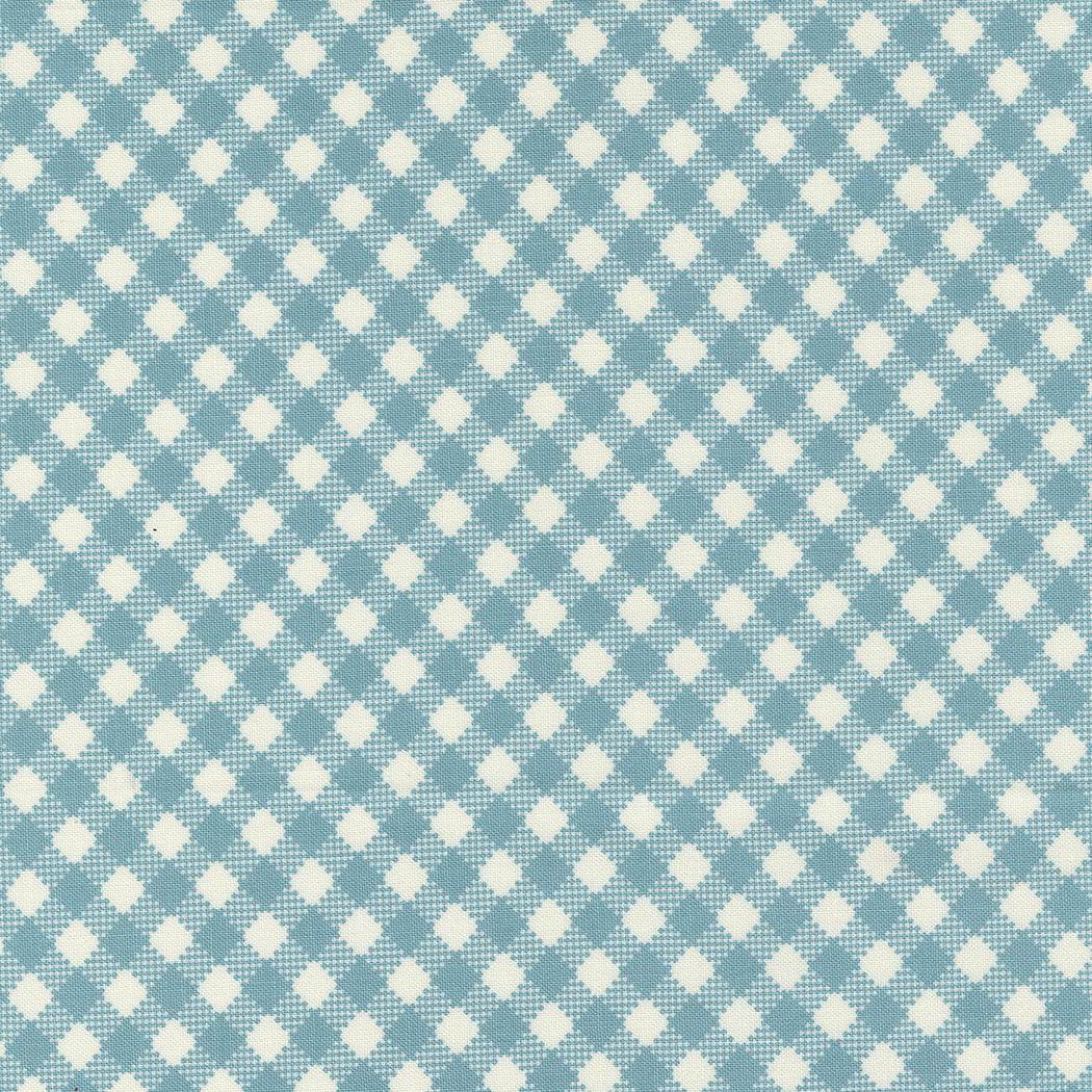 Farmstead Quilt Fabric - Bias Gingham in Mountain Stream Blue - 20907 14