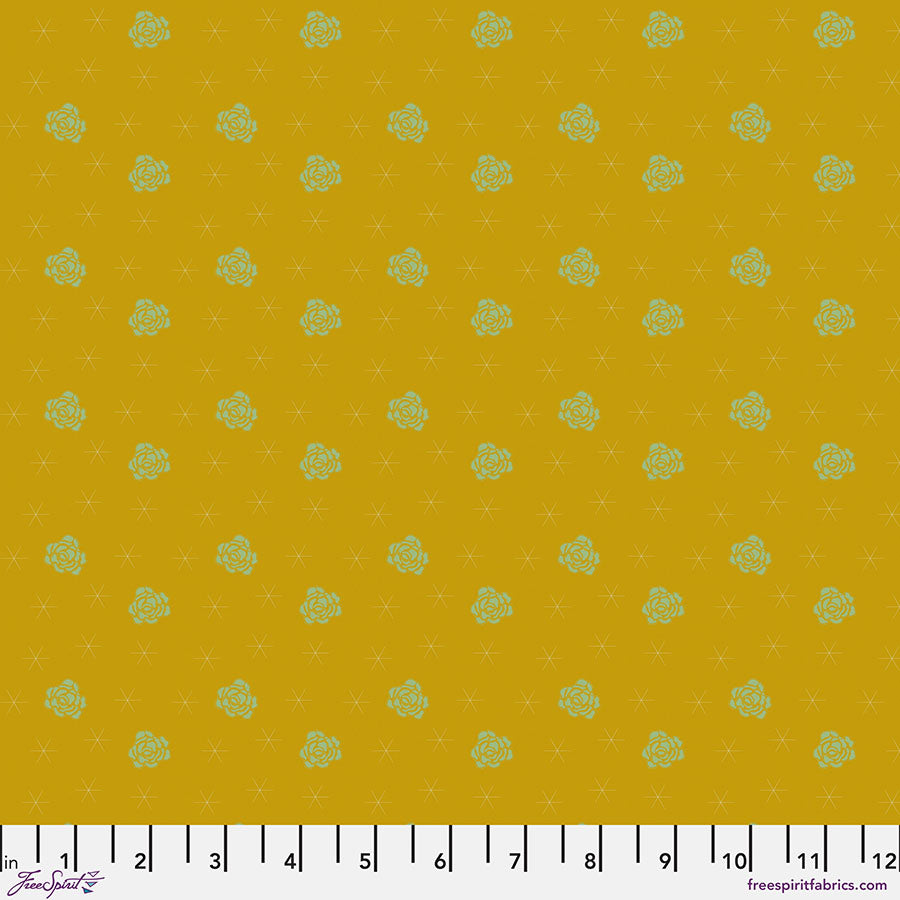 Field Study Quilt Fabric - Aurora in Calm (Gold) - PWSK063.CALM