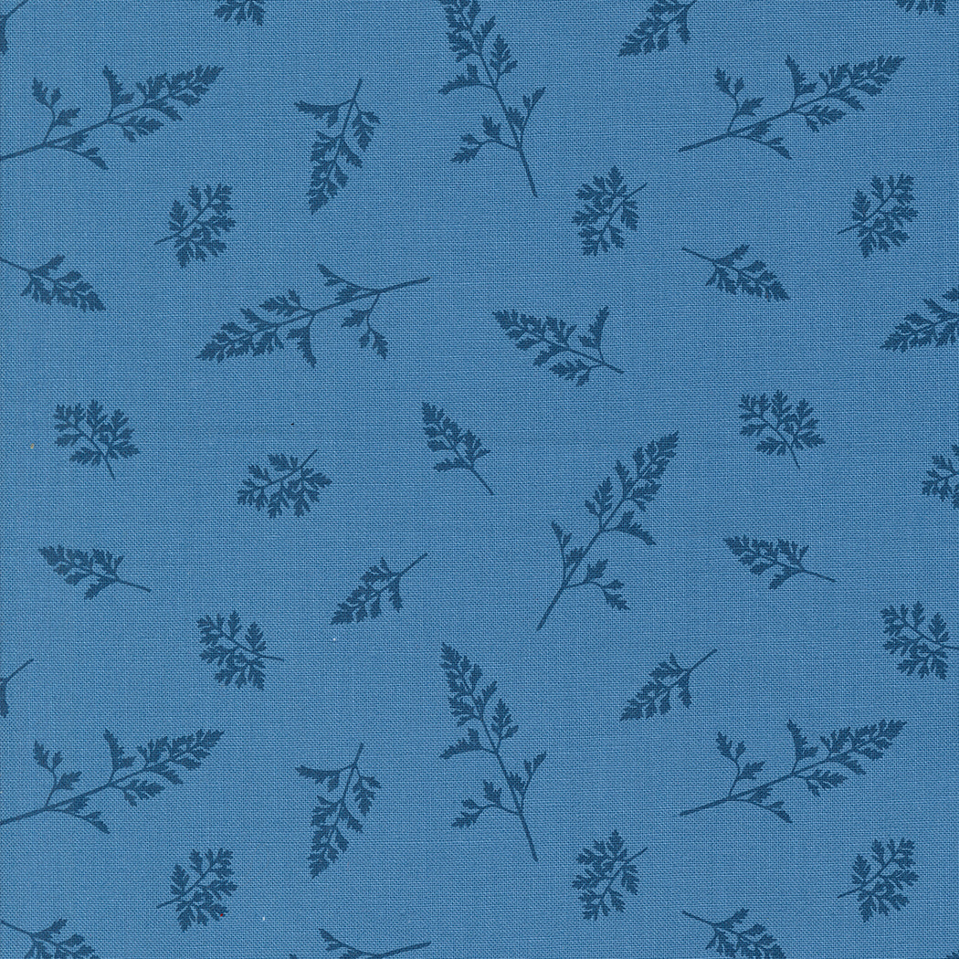 Field of Flowers Quilt Fabric - Sprigs in Cornflower Blue - 3317 17