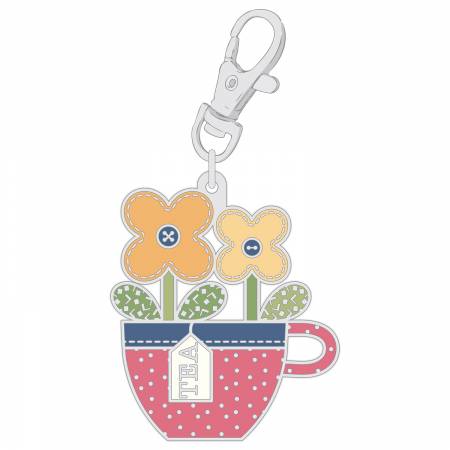 Happy Teacup Enamel Charm - ST-31085