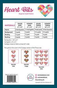 Heart Bits Quilt Pattern - SMA 107