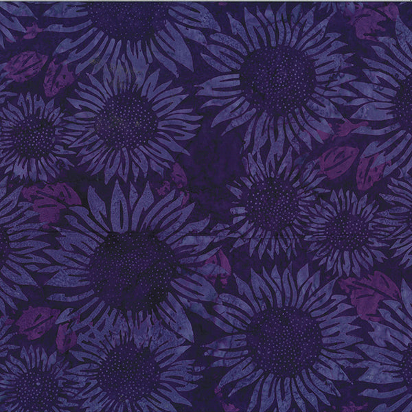 Fern on Blue and Purple Batik Cotton Fabric by Island Batiks – Colorado  Creations Quilting