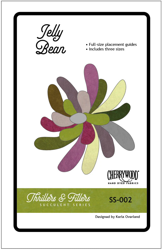 Jelly Beans Succulent Series Quilt Pattern by Cherrywood Fabrics