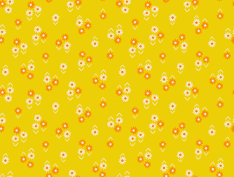 Juicy Quilt Fabric by Ruby Star Society - Baby Flowers in Golden Hour Yellow - RS0092 13