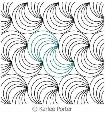 Longarm Pattern: Swivel Circle 2