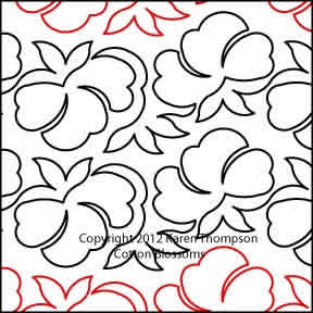 Longarm Pattern: Cotton Blossoms