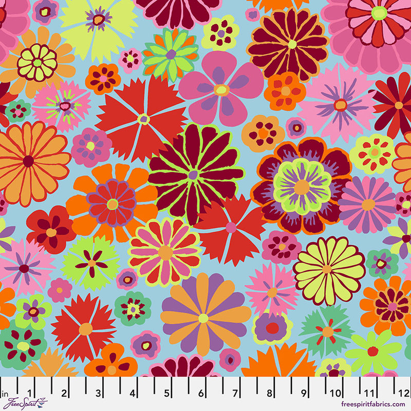 Kaffe Fassett Collective August 2024 Quilt Fabric - Folk Flower in Pink - PWGP204.PINK