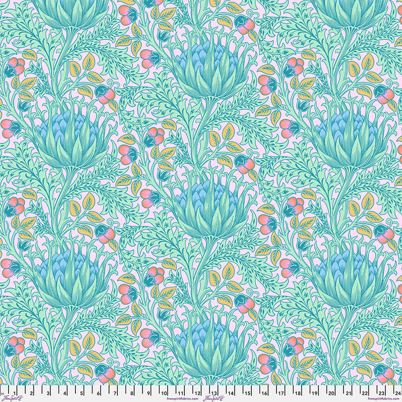 Kaffe x Morris & Co Quilt Fabric - Artichoke in Lavender - PWKW001.LAVENDER