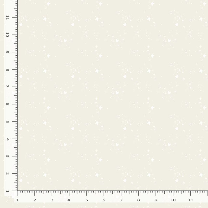 Kitty Litter Quilt Fabric - Blender in Chiffon (Cream) - STELLA-DPJ300  CHIFFON