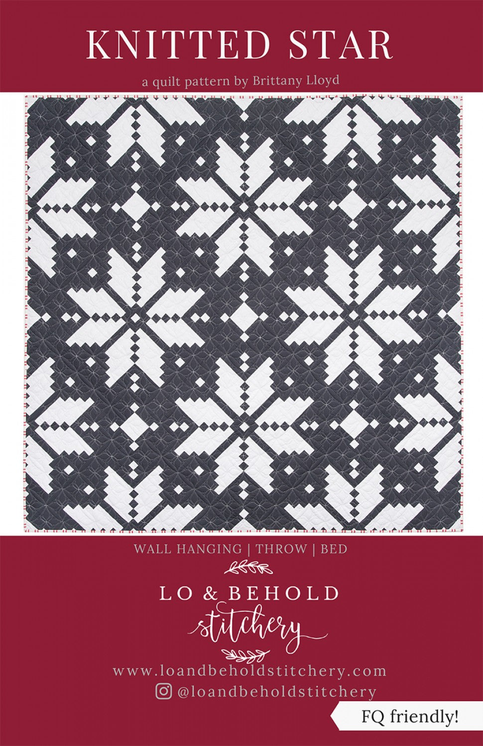 Knitted Star Quilt Pattern by Lo & Behold Stitchery - LBS 117