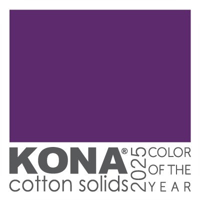 Kona Cotton Solid in Nocturne Purple - K001-2119 - KONA COLOR OF THE YEAR 2025