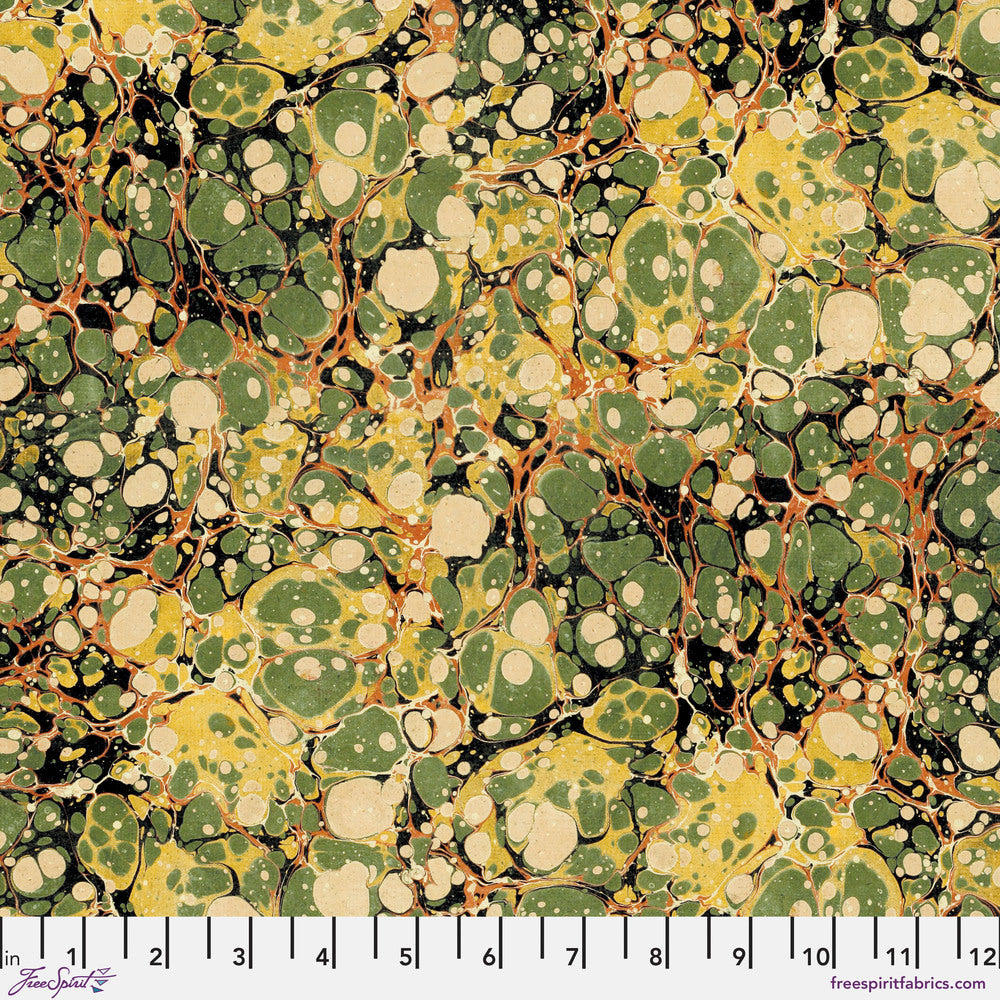 Laboratory Quilt Fabric by Tim Holtz - Experiment in Green - PWTH187.GREEN