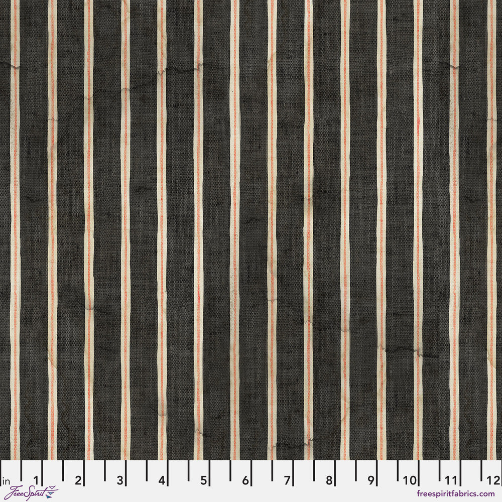 Laboratory Quilt Fabric by Tim Holtz - Striped in Black - PWTH194.BLACK