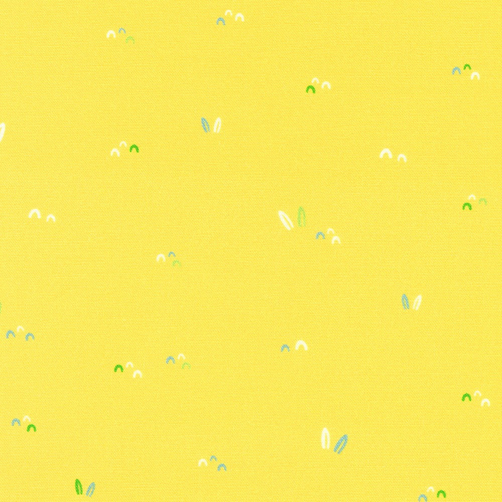 Little Safari Quilt Fabric - Little Grasses in Duckling Yellow - SRKD ...