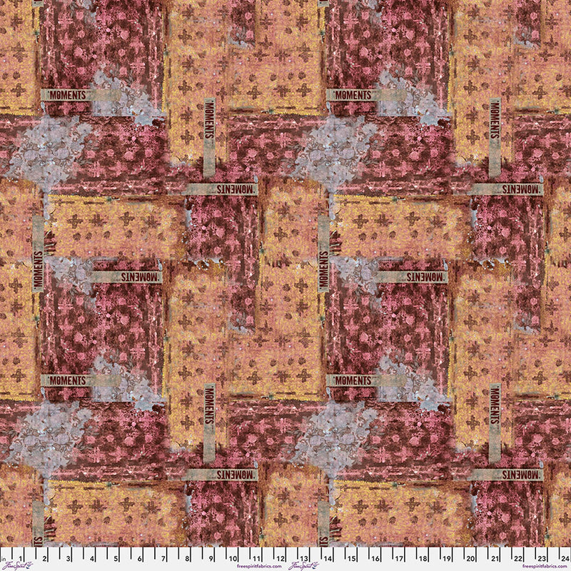 Live Out Loud Quilt Fabric - Moments in Sunset Orange/Burgundy - PWSE018.SUNSET