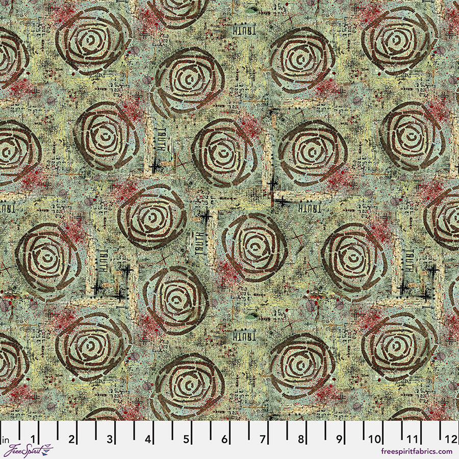 Live Out Loud Quilt Fabric - Truth in Tortoise Green - PWSE023.TORTOISE