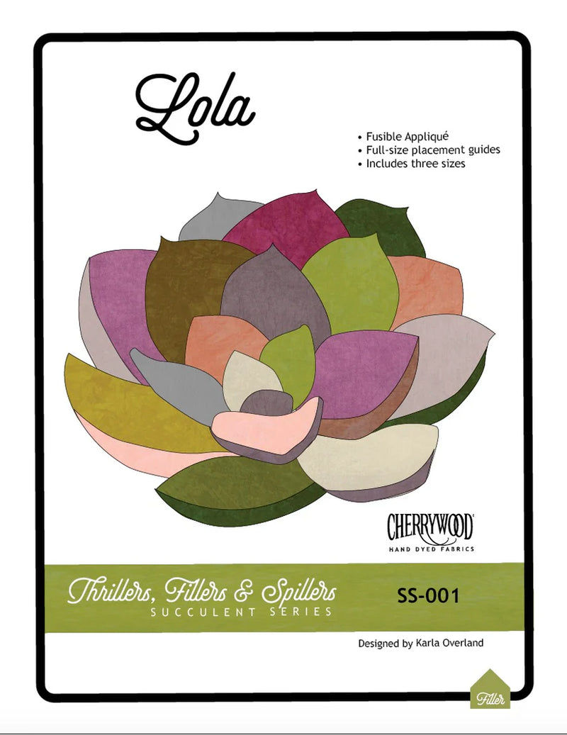 Lola Succulent Series Quilt Pattern by Cherrywood Fabrics