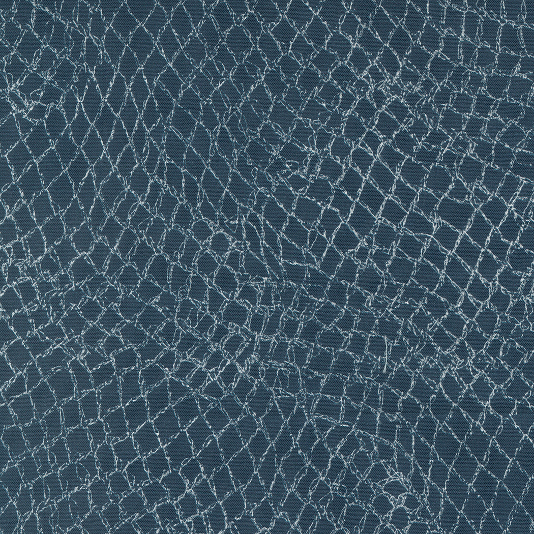 Longshore Quilt Fabric - Net in Night Blue - 24613 17