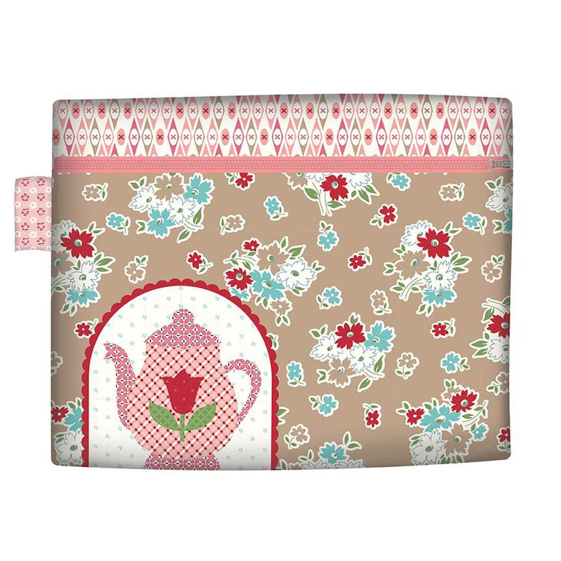 Lori Holt Zippy Bags Quilt Fabric - Zippy Bags 3 - HD15572-PANEL- SOLD AS A 56" x 56" PANEL