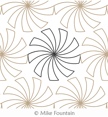 Longarm Pattern (not for sale): Pinwheels 1