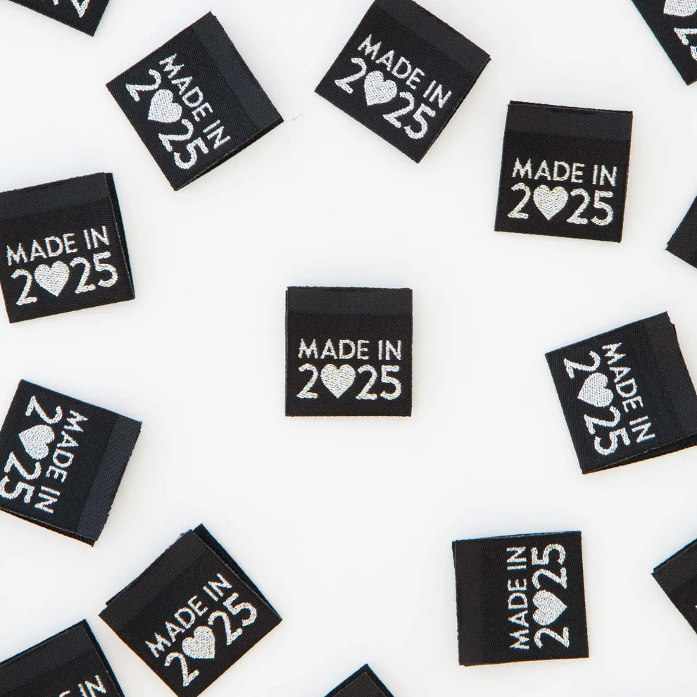 Made In 2025 Woven Labels from Sarah Hearts - LP229