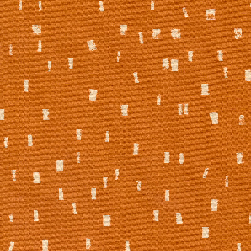 Maeve Quilt Fabric - Ink Dash in Mum Orange - 11939 26