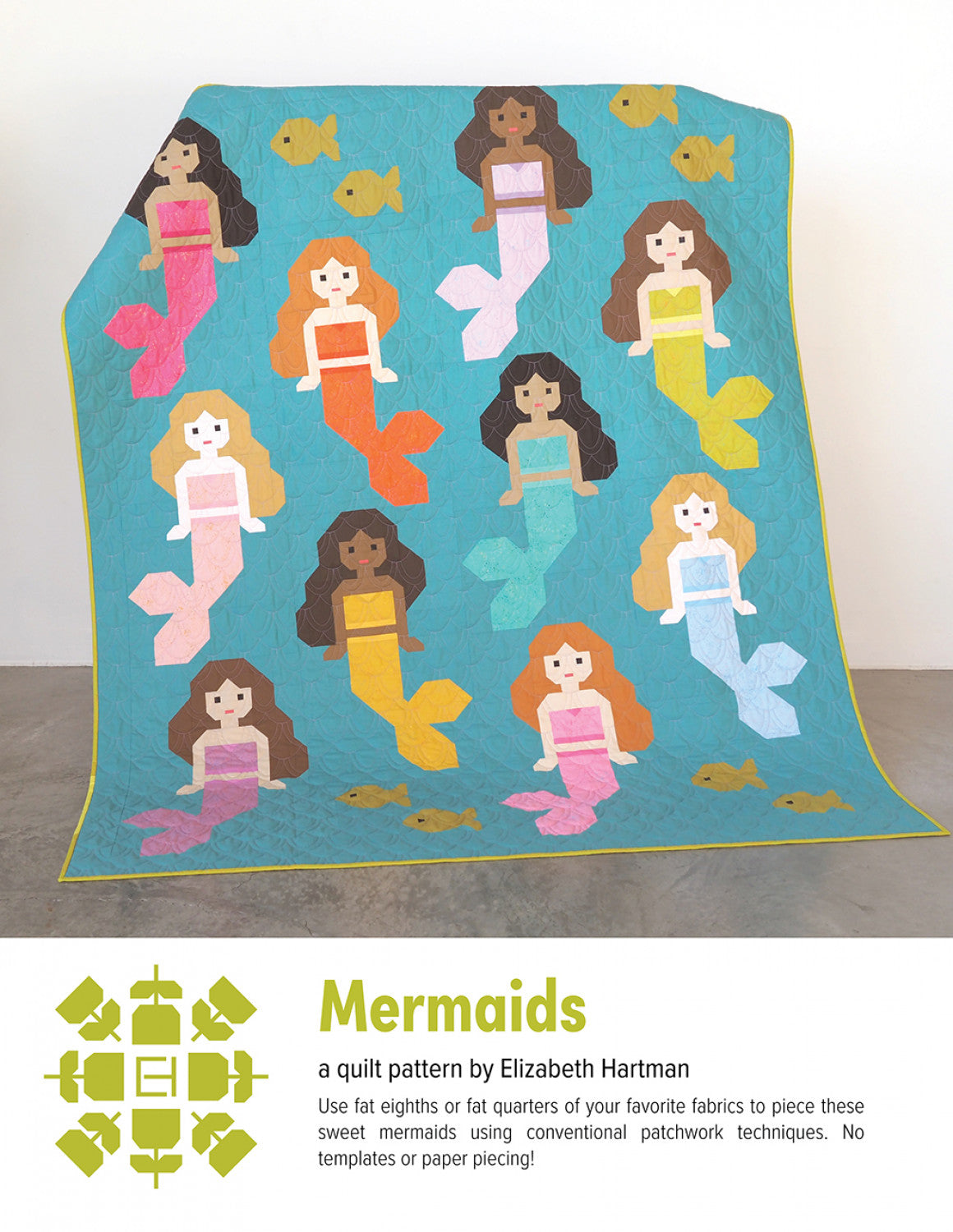 Mermaids Quilt Pattern by Elizabeth Hartman - EH 082