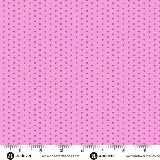 Mini Heart Quilt Fabric - Mini Heart in Light Pink - A-1233-LE