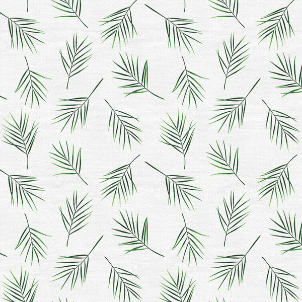 Modern Botanicals Quilt Fabric - Areca in White/Green - 12021486