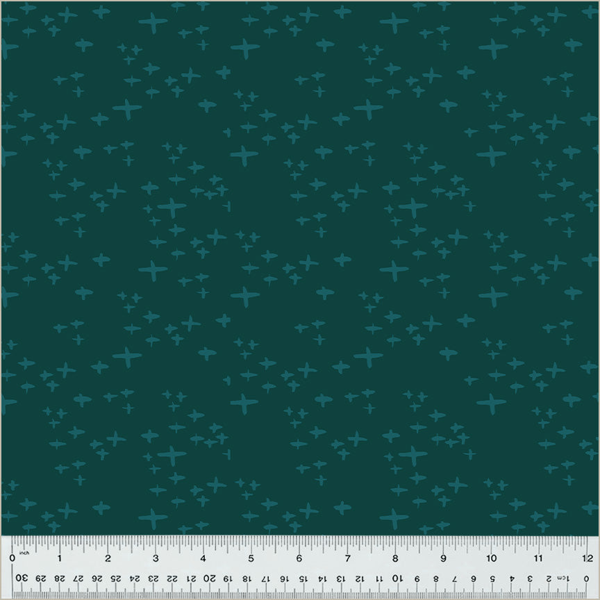 Moonlit Quilt Fabric - Glimmer in Sea Teal - 54289-20