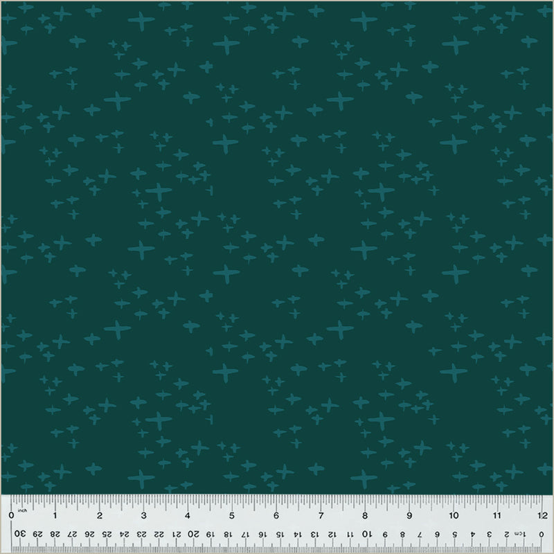 Moonlit Quilt Fabric - Glimmer in Sea Teal - 54289-20