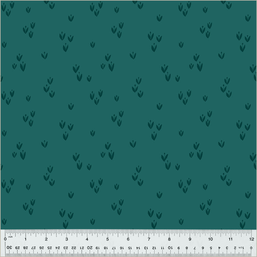 Moonlit Quilt Fabric - Sprout in Lagoon Teal - 54288-19