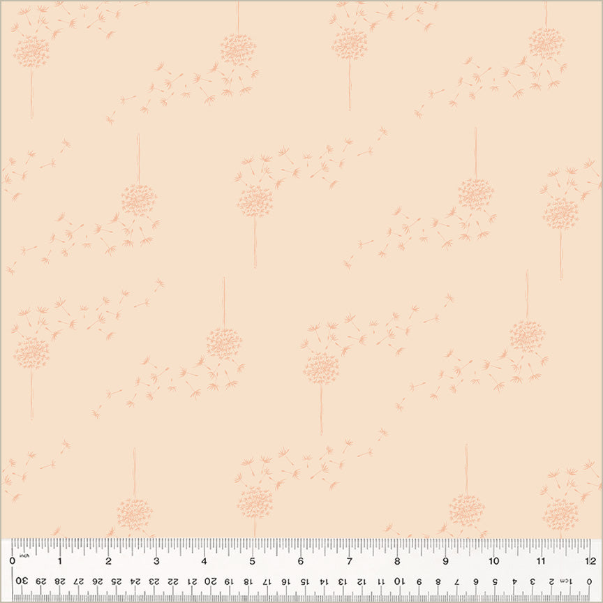 Moonlit Quilt Fabric - Wish (Dandelion) in Shell Pink - 54290-10