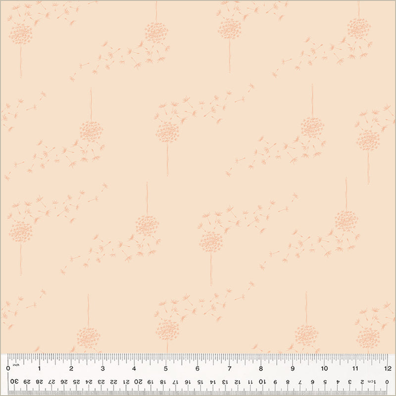 Moonlit Quilt Fabric - Wish (Dandelion) in Shell Pink - 54290-10