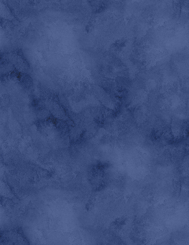 Morning Blooms Quilt Fabric - Watercolor Texture in Navy Blue - 1077 89280 494