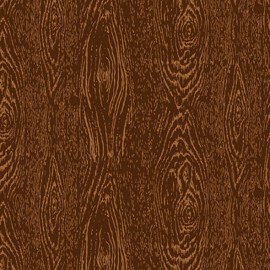 Off the Grid Quilt Fabric - 24/7 Grain Woodgrain in Woody Brown - V5183 342-WOODY