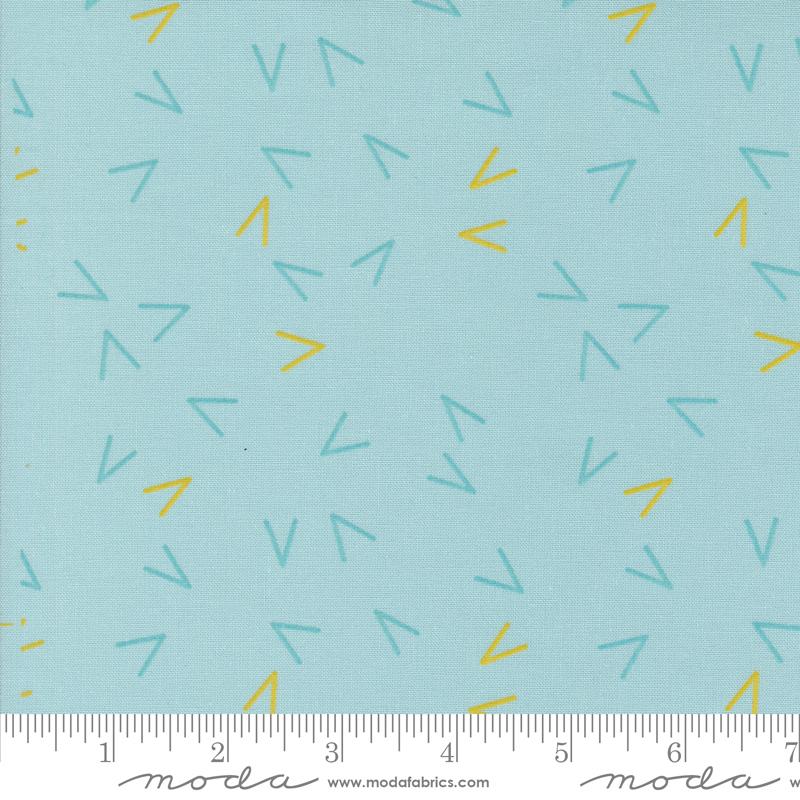 Olive You Quilt Fabric - Arrows in Mist Aqua - 1883 14