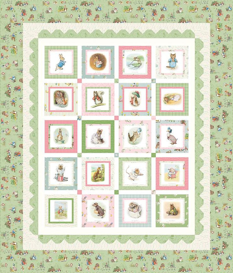 Peter Rabbit and Friends Quilt Fabric - Peter Rabbit and Friends Panel Quilt Kit - KT-15860