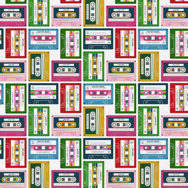 Press Play Quilt Fabric - Cassette Toss in Multi - 12024949