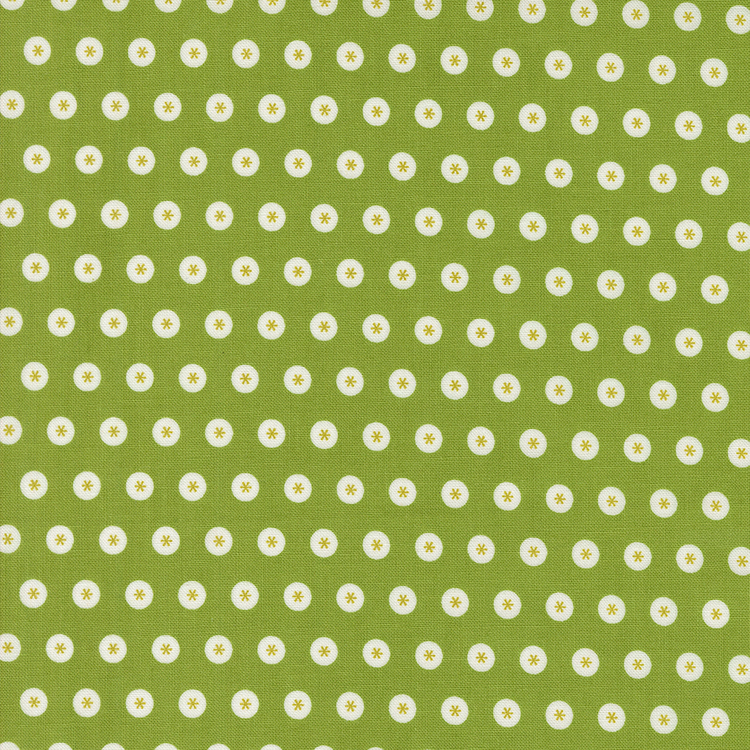 Raspberry Summer Quilt Fabric -  Dots in Fresh Grass Green - 37692 18