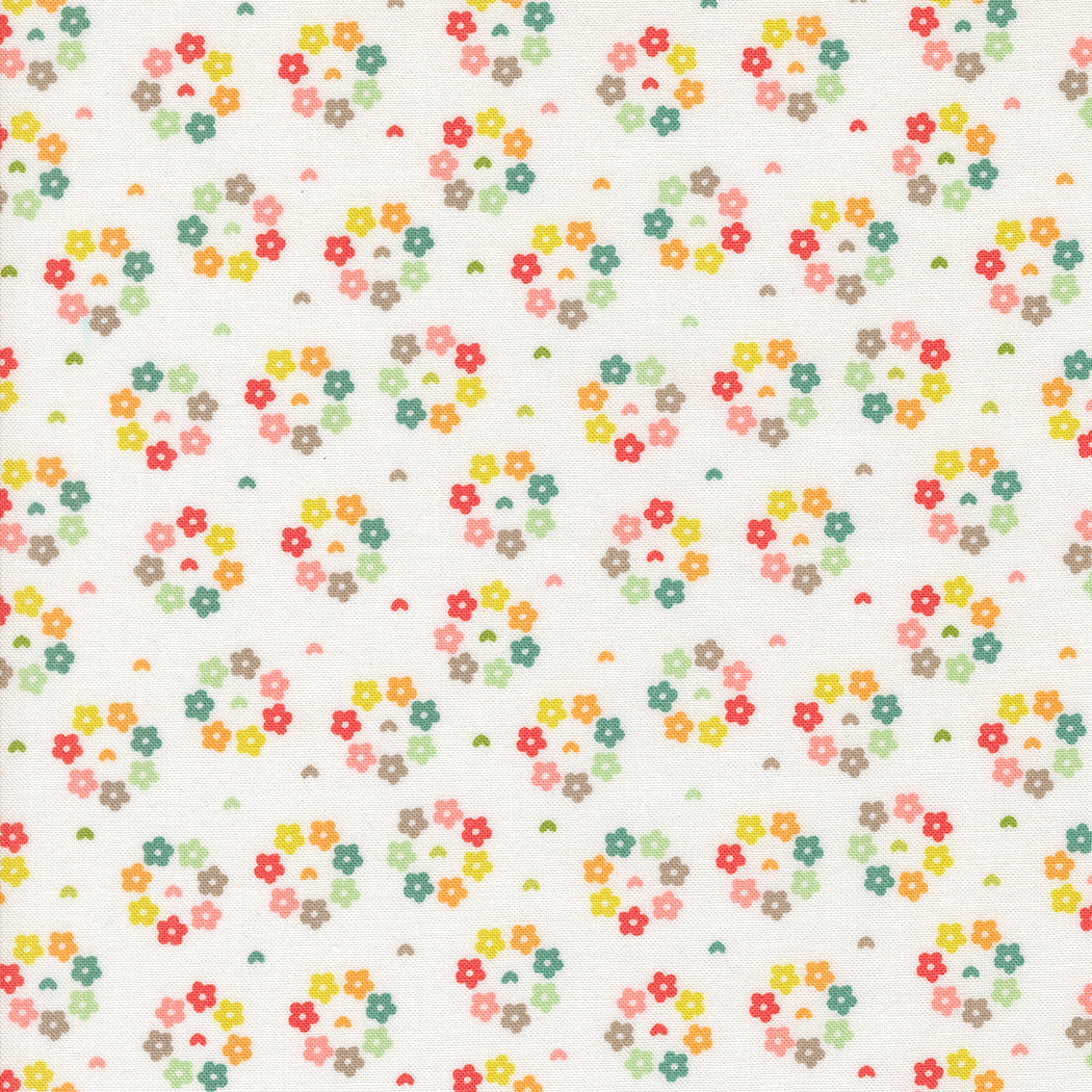 Raspberry Summer Quilt Fabric -  Rosy in Cloud Multi - 37695 11