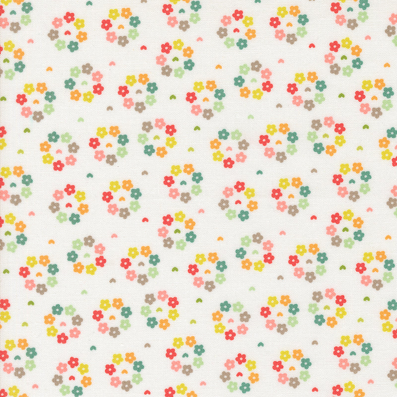 Raspberry Summer Quilt Fabric -  Rosy in Cloud Multi - 37695 11