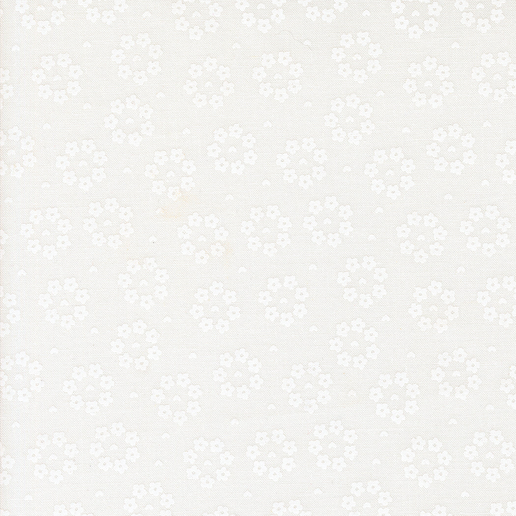 Raspberry Summer Quilt Fabric -  Rosy in Cloud White - 37695 21