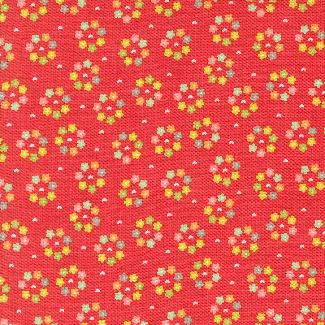 Raspberry Summer Quilt Fabric -  Rosy in Raspberry Red - 37695 13