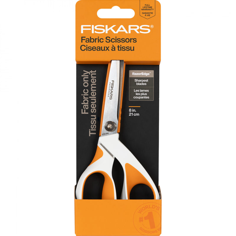 Razor Edge 8in Sofgrip Scissors by Fiskars - 181850